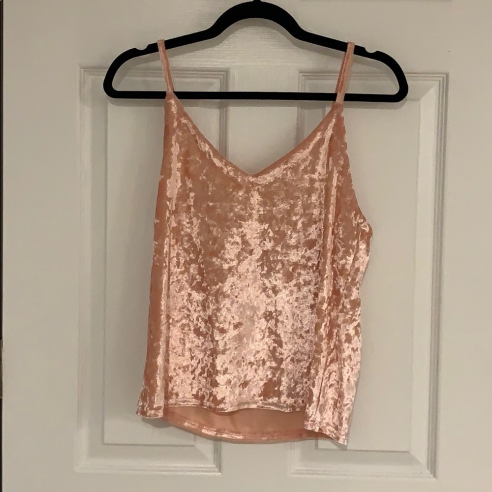 Baby Pink Velvet Cami
